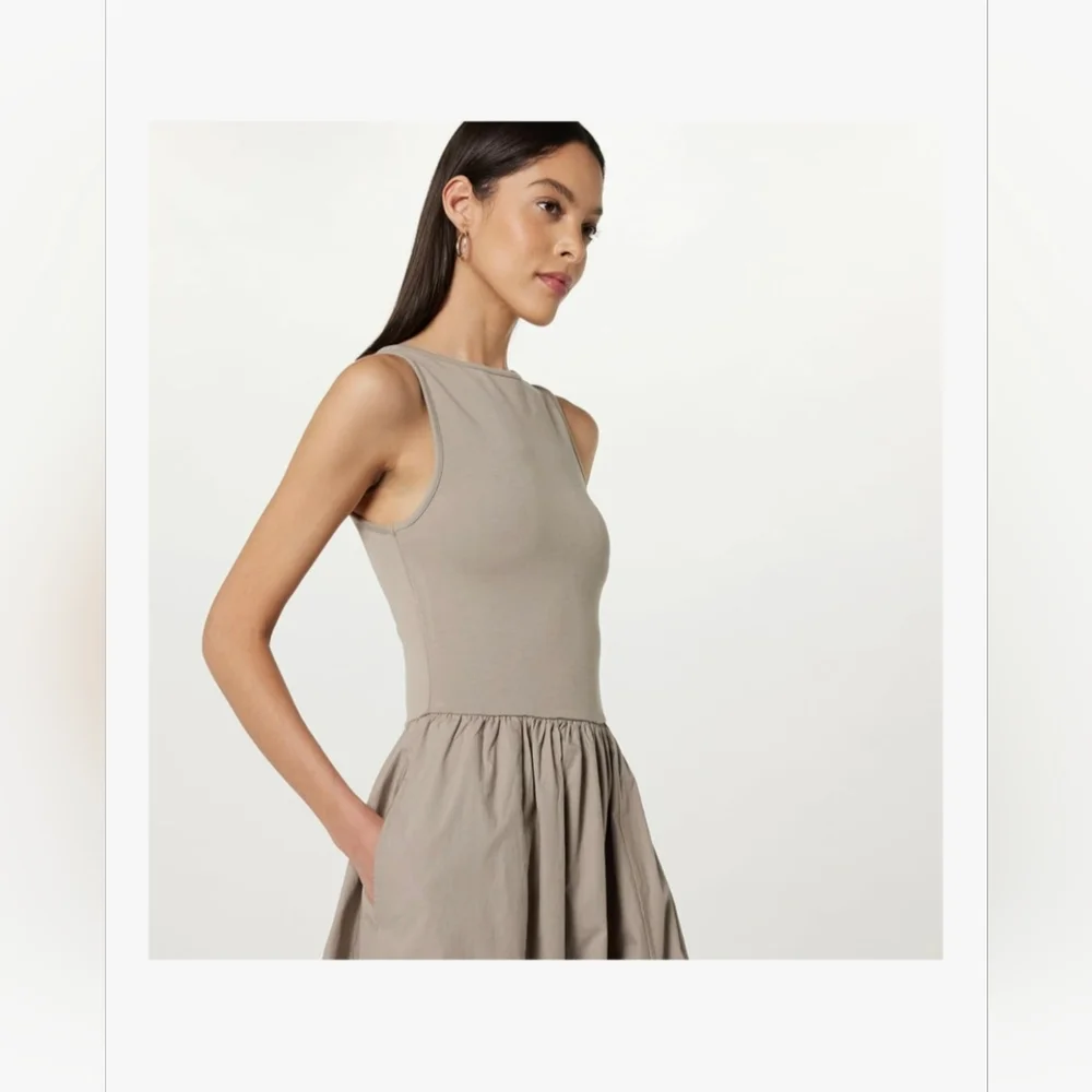 The Drop "Dia Mixed Fabric Maxi Tank Dress" Various Sizes - Picture 12 of 12